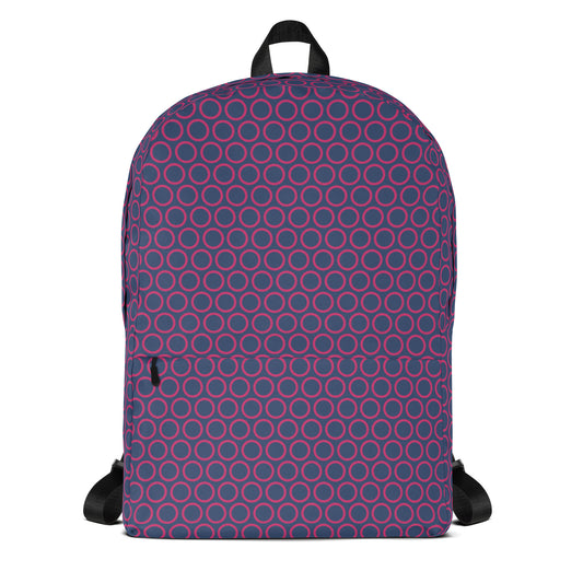 Pink Circles - Inspired By Selena Gomez - Sustainably Made Backpack