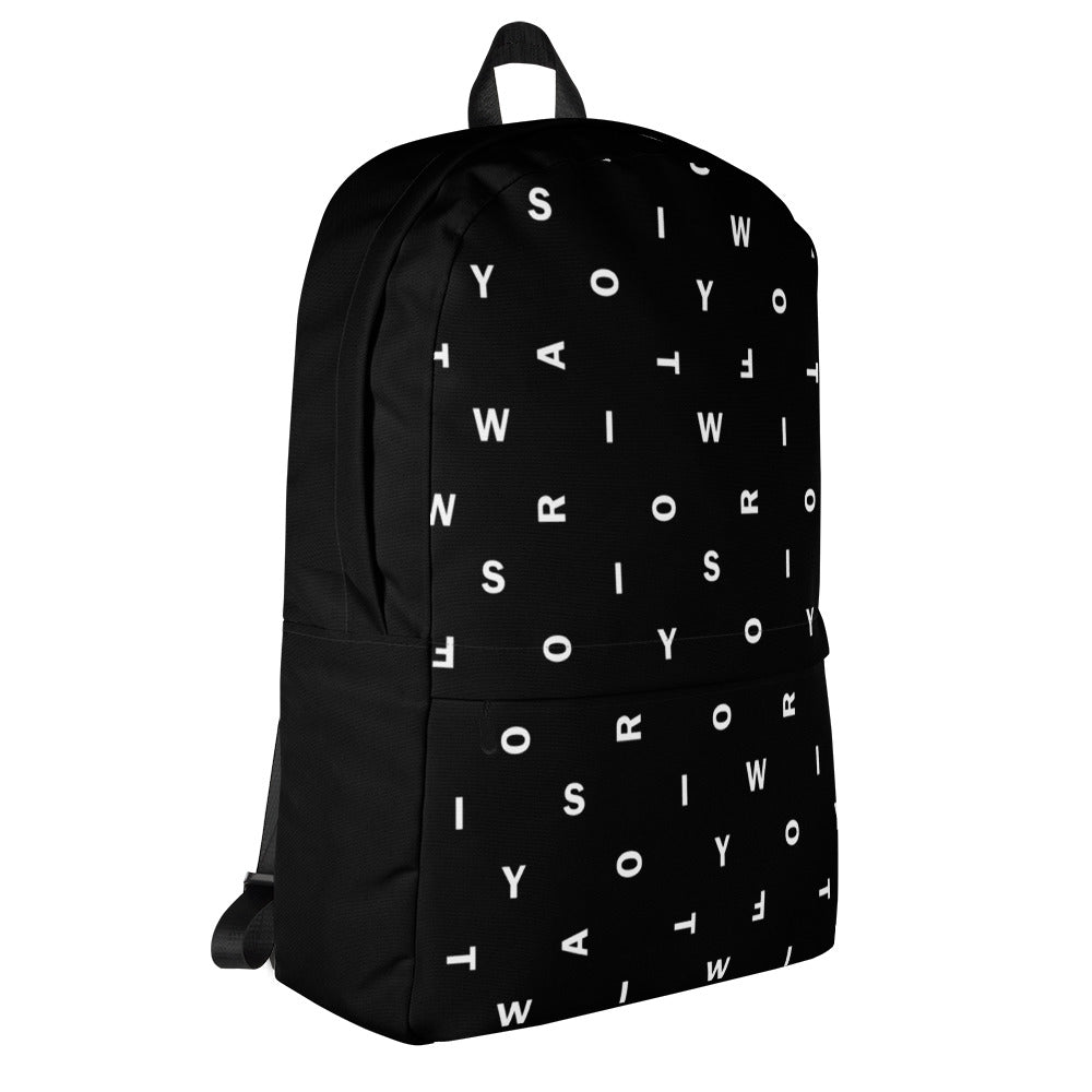 Letter Black - Inspired By Taylor Swift - Sustainably Made Backpack