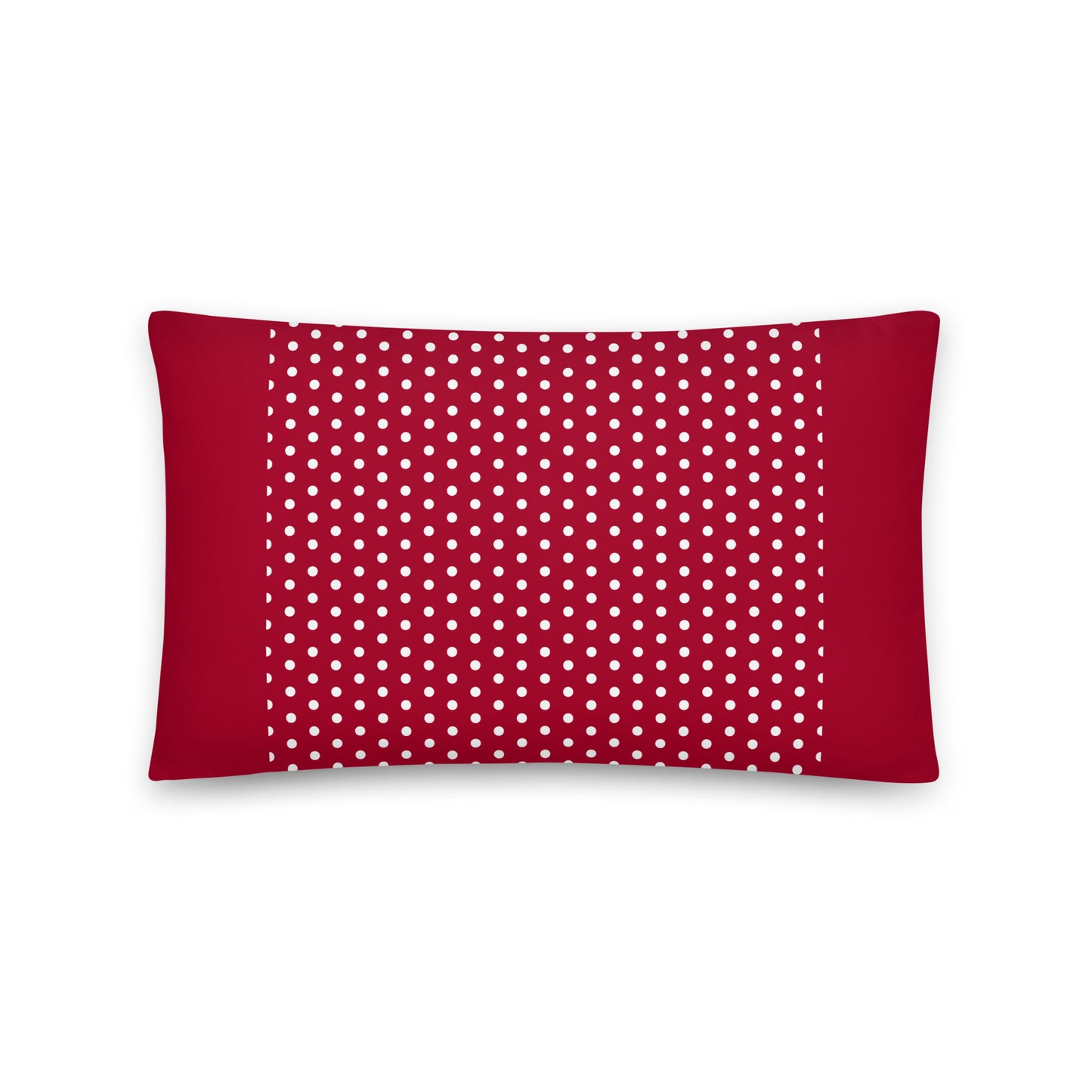Maroon Polka Dot - Inspired By Taylor Swift - Sustainably Made Basic Pillow