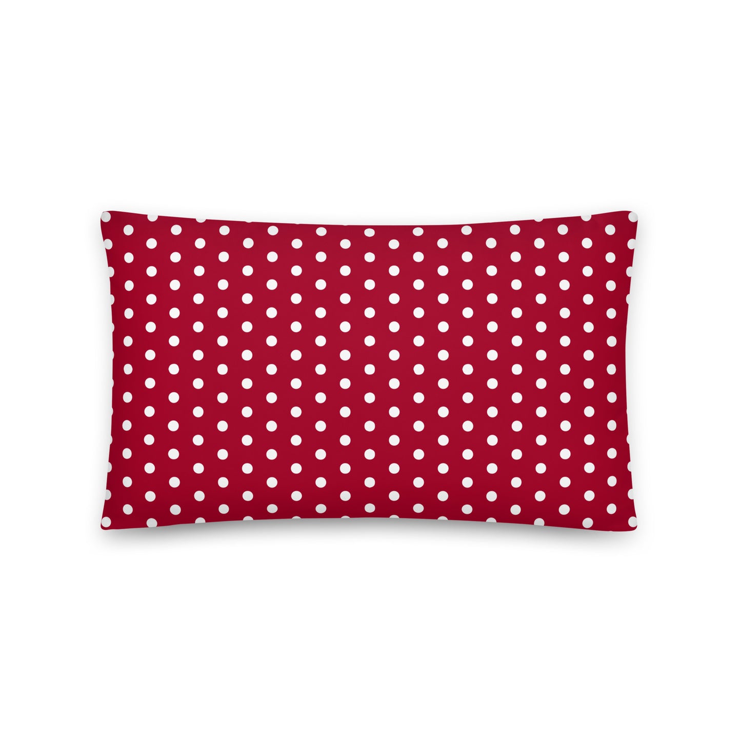 Maroon Polka Dot - Inspired By Taylor Swift - Sustainably Made Basic Pillow