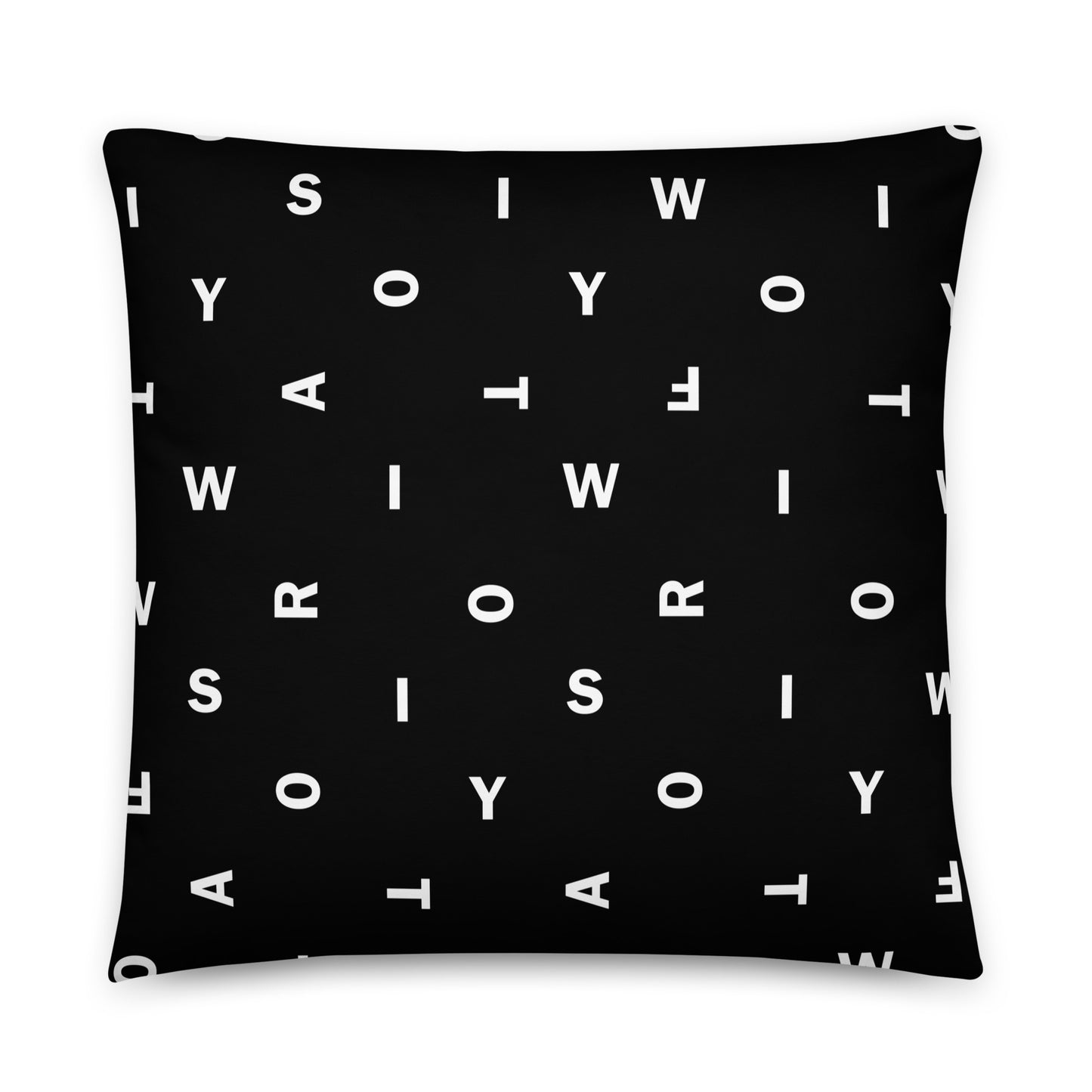 Letter Black - Inspired By Taylor Swift - Sustainably Made Basic Pillow