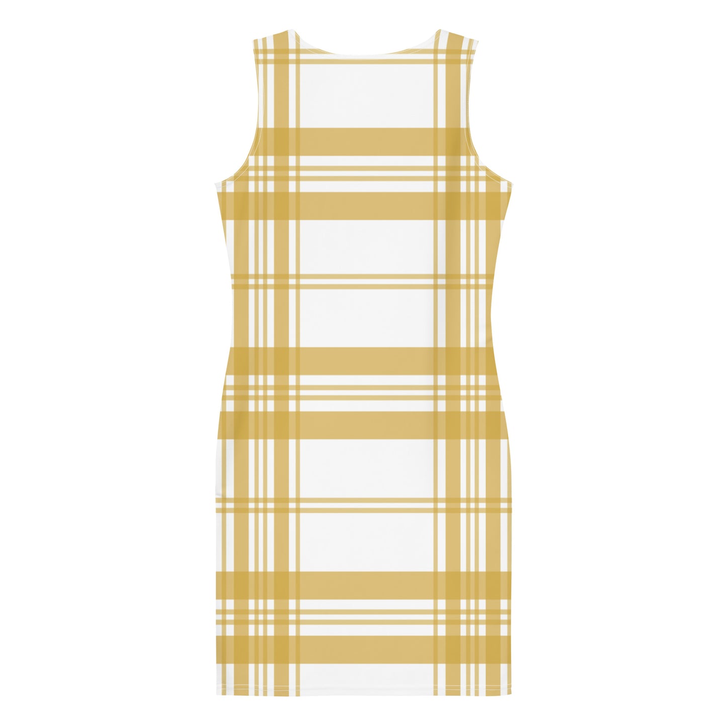 Mustard Tartan - Inspired By Zendaya - Sustainably Made Bodycon dress