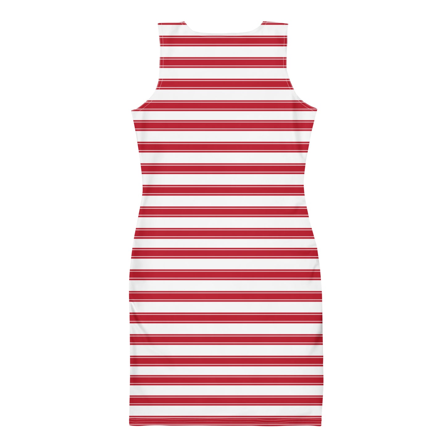 Red Stripes - Inspired By Selena Gomez - Sustainably Made Bodycon dress