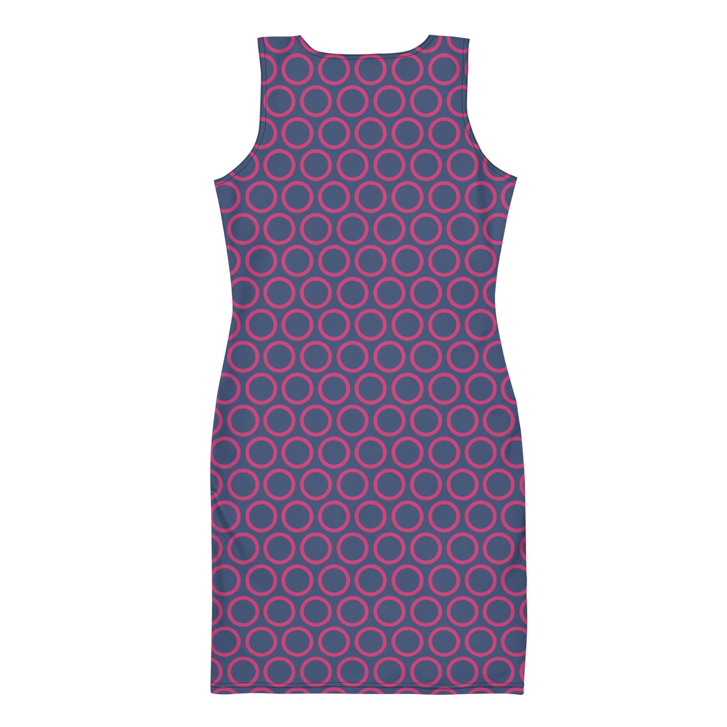 Pink Circles - Inspired By Selena Gomez - Sustainably Made Bodycon dress