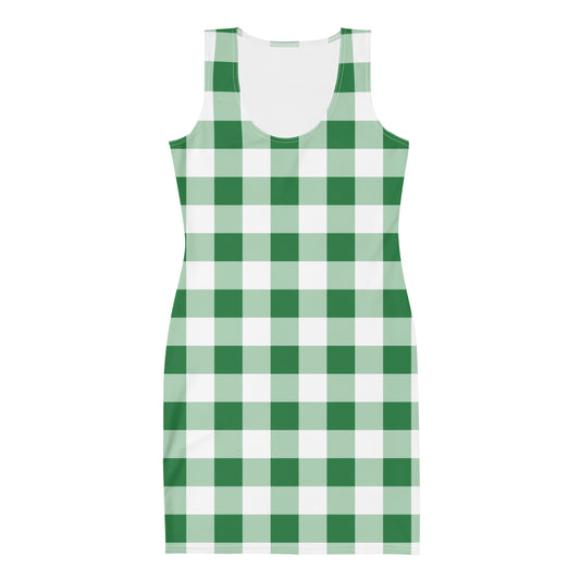 Gingham Green - Inspired By Harry Styles - Sustainably Made dress