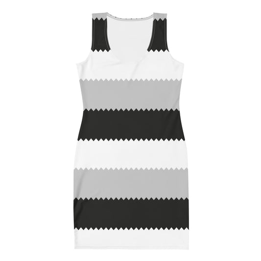 Electric Monochrome - Inspired By Dua Lipa - Sustainably Made dress