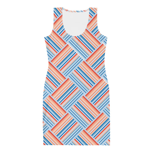 Climate Change Global Warming Stripes | Pattern - Sustainably Made Dress
