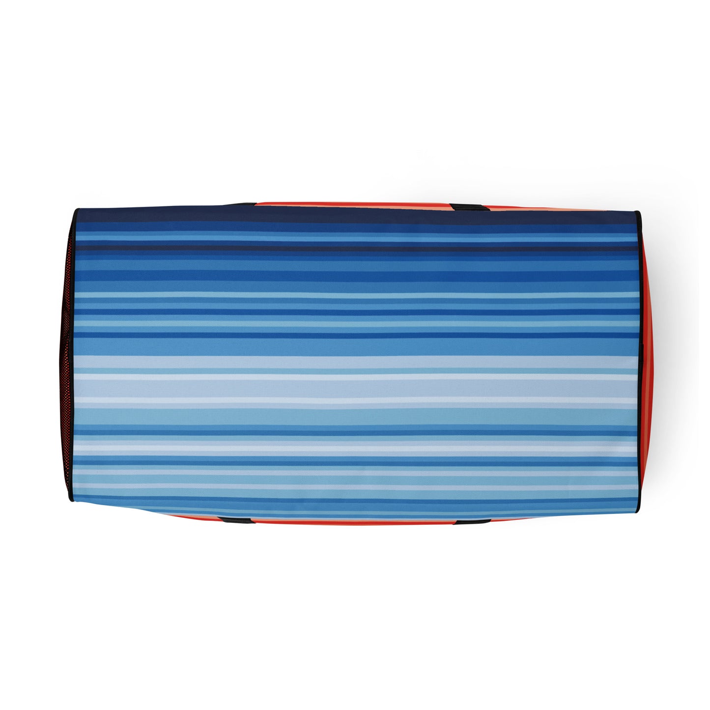 Climate Change Global Warming Stripes - Sustainably Made Duffle bag