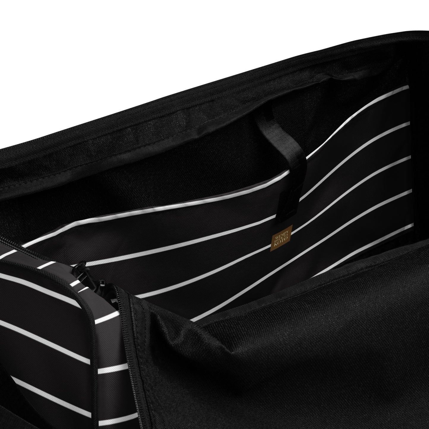 Black Stripes - Inspired By Taylor Swift - Sustainably Made Duffle bag