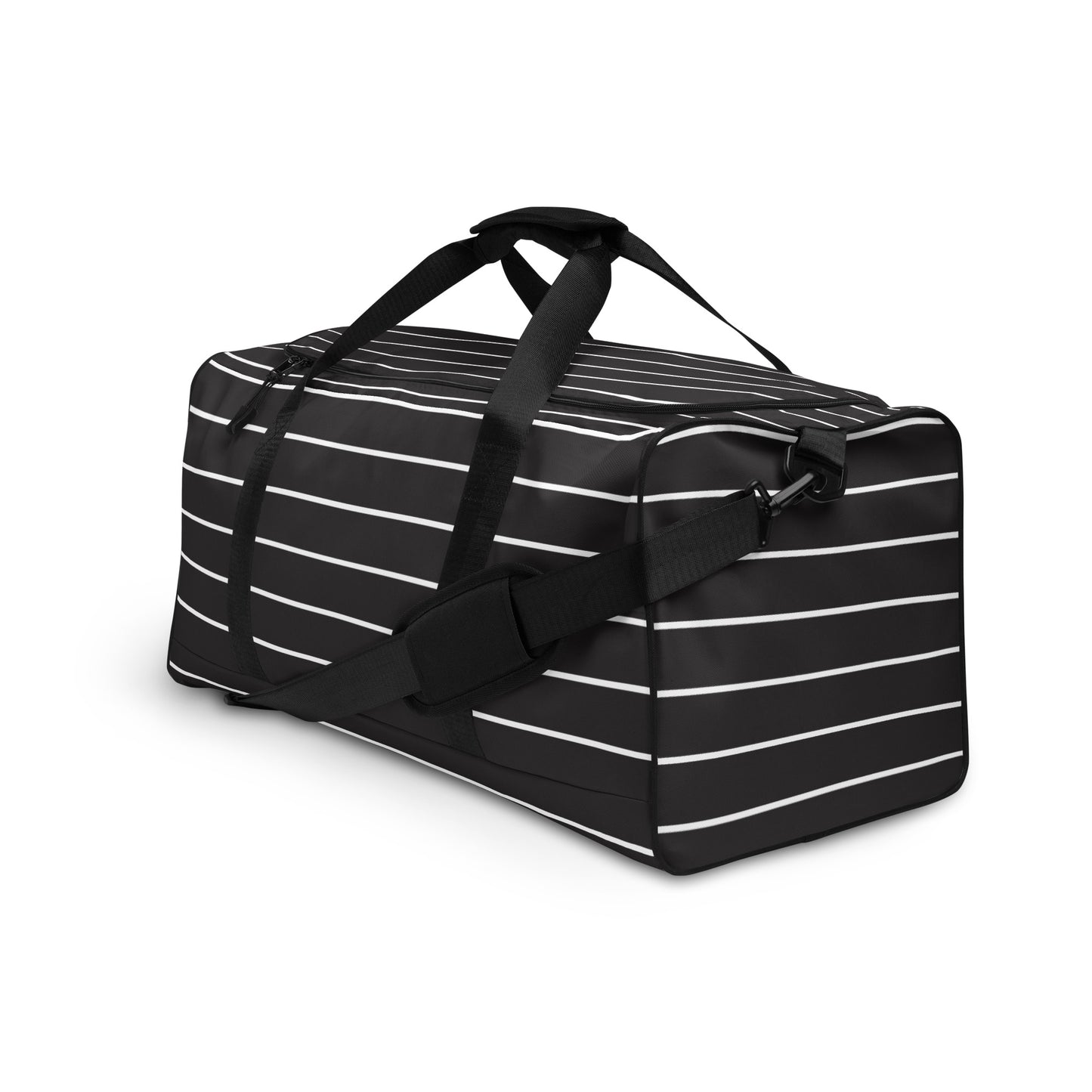 Black Stripes - Inspired By Taylor Swift - Sustainably Made Duffle bag