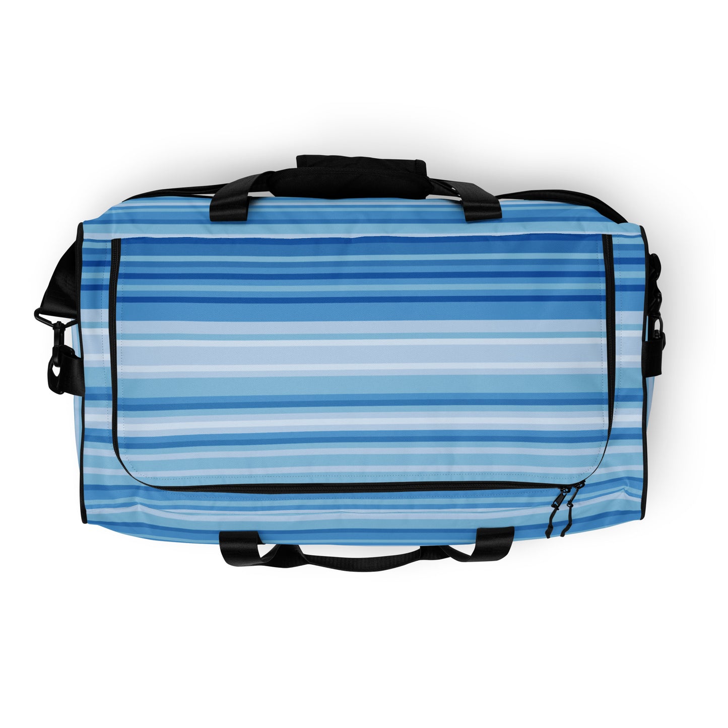 Climate Change Global Warming Stripes - Sustainably Made Duffle bag