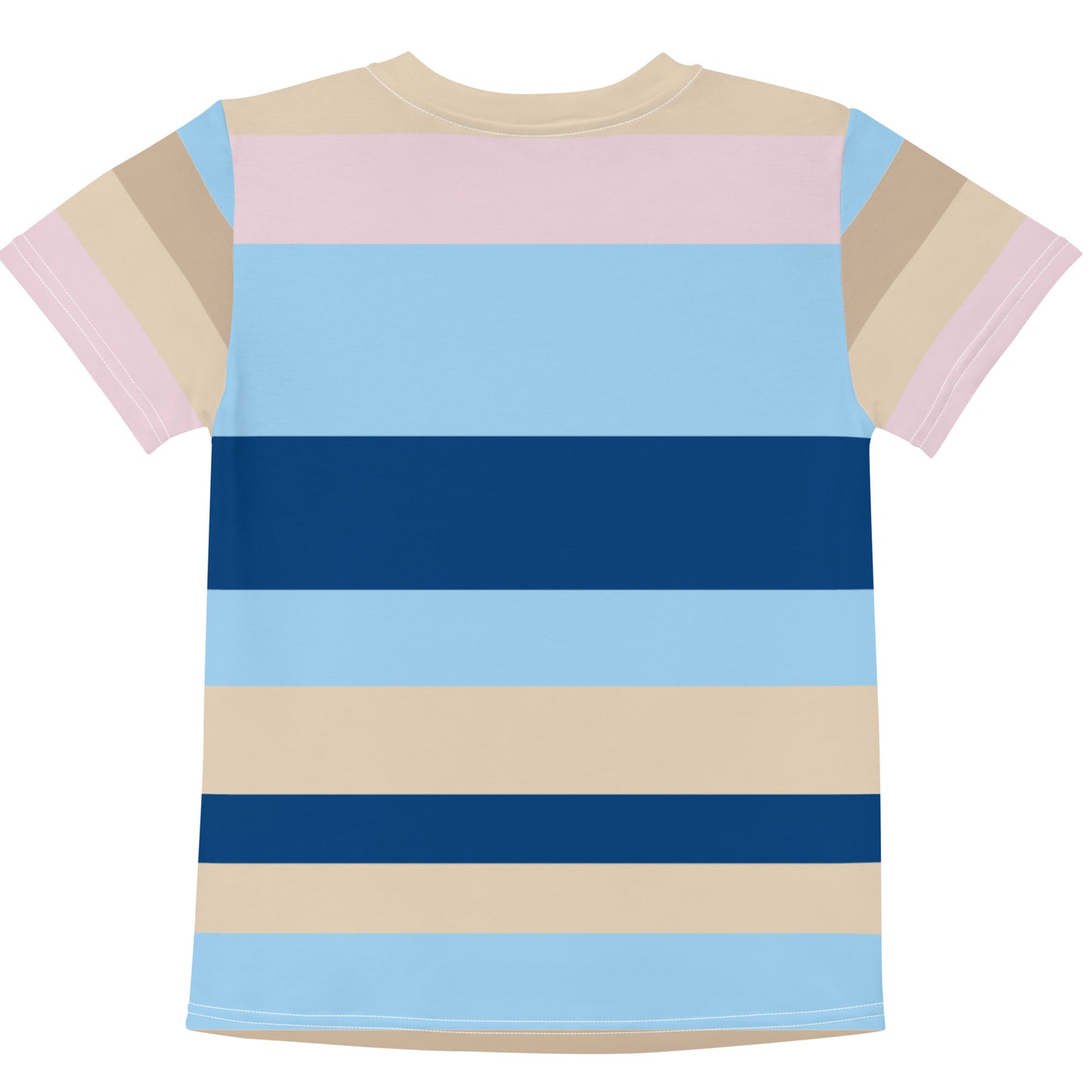 Stripes Multi Color - Inspired By Zendaya - Sustainably Made Kids crew neck t-shirt