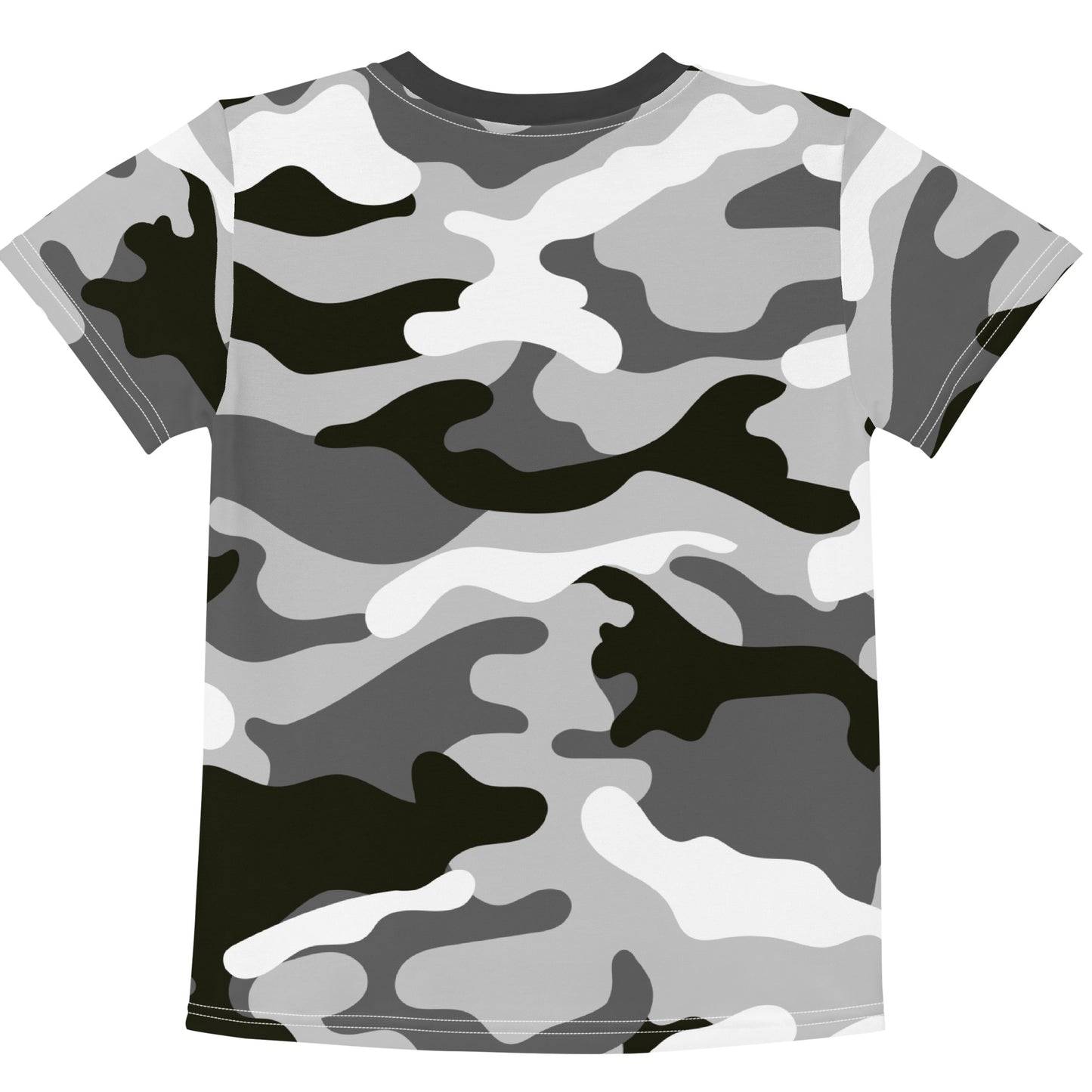 Grey Camo - Inspired By Zendaya - Sustainably Made Kids crew neck t-shirt