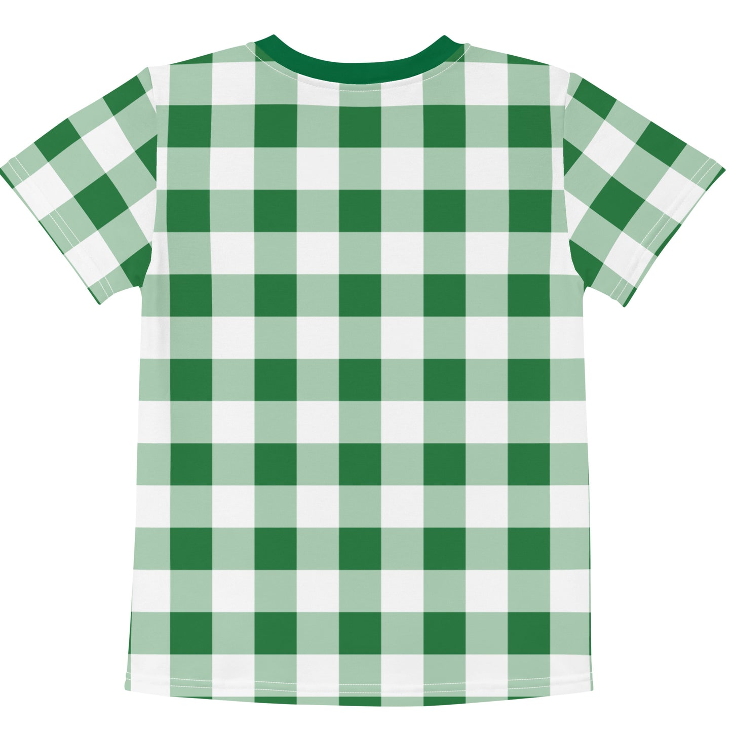 Gingham Green - Inspired By Harry Styles - Sustainably Made Kids crew neck t-shirt