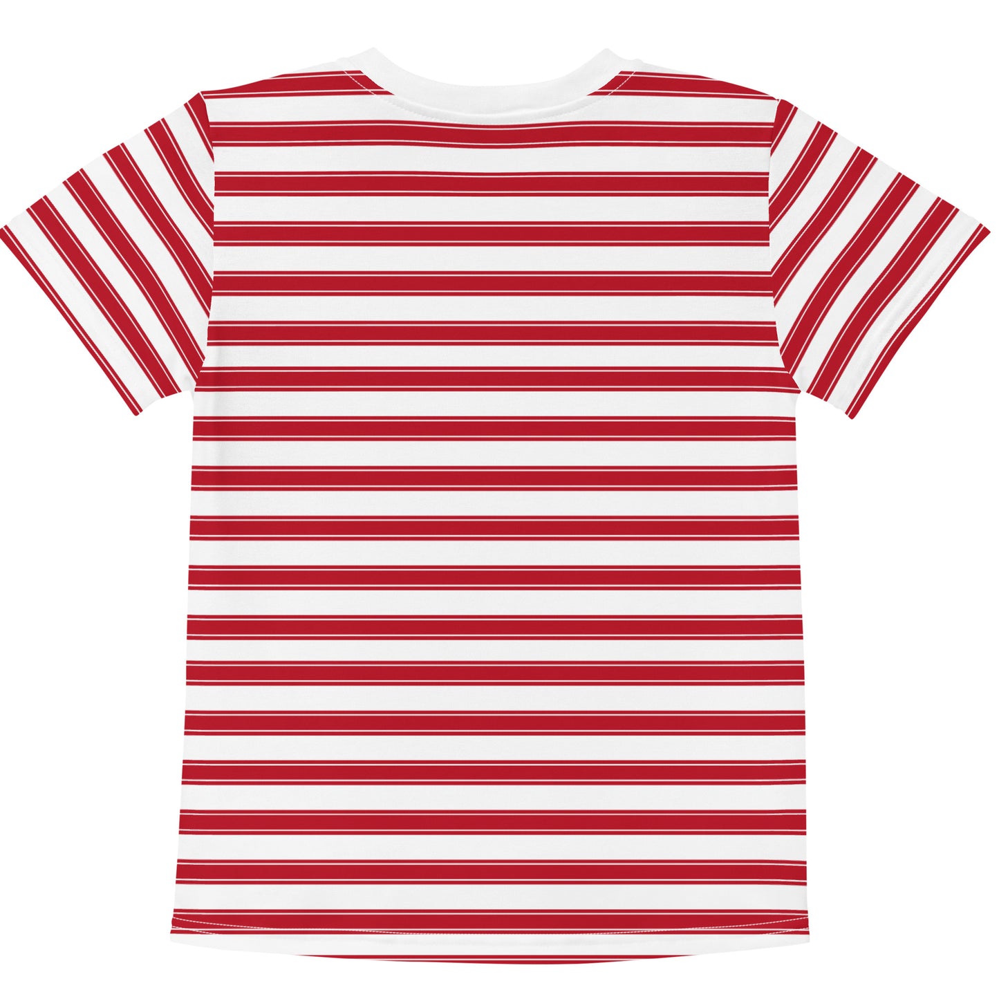 Red Stripes - Inspired By Selena Gomez - Sustainably Made Kids crew neck t-shirt