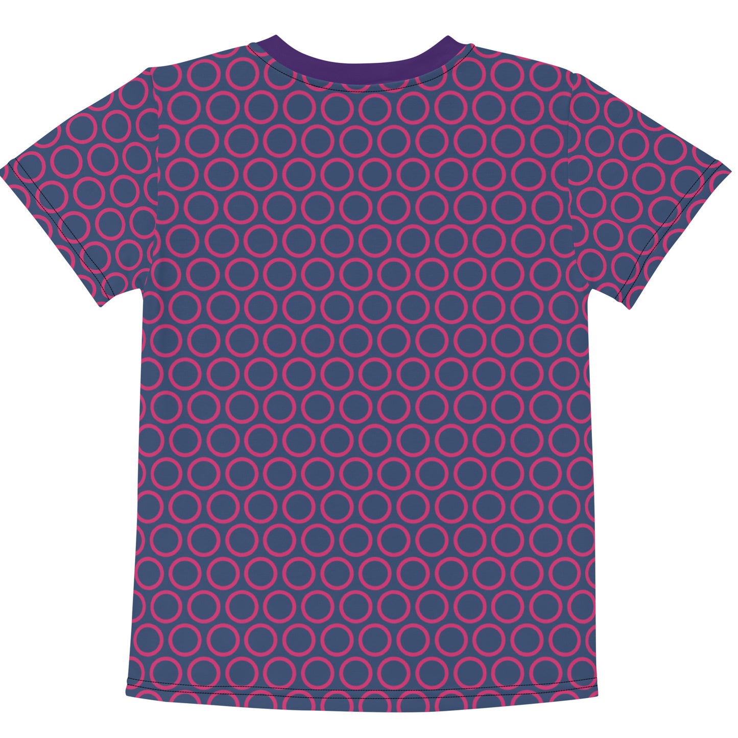 Pink Circles - Inspired By Selena Gomez - Sustainably Made Kids crew neck t-shirt