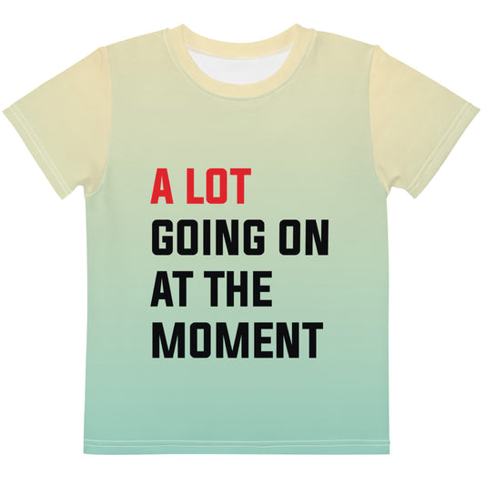 A lot going on at the moment | Gradient Yellow - Inspired By Taylor Swift - Sustainably Made Kids t-shirt