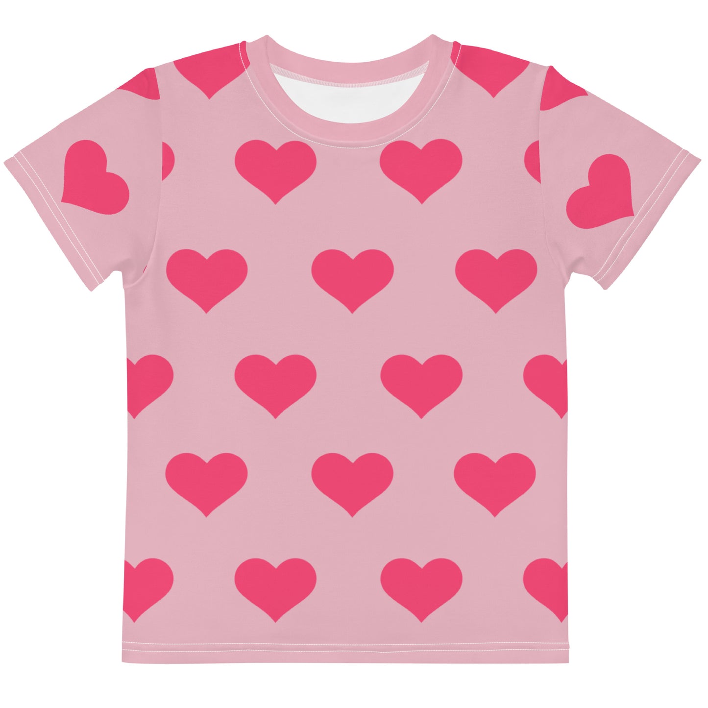 Pink Love - Sustainably Made Kids crew neck t-shirt