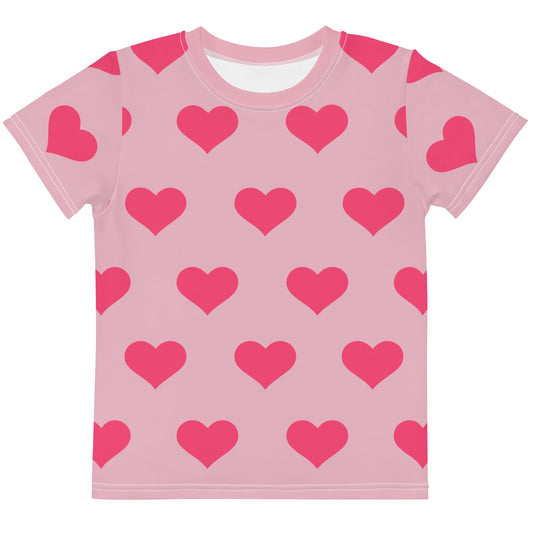 Pink Love - Sustainably Made Kids crew neck t-shirt