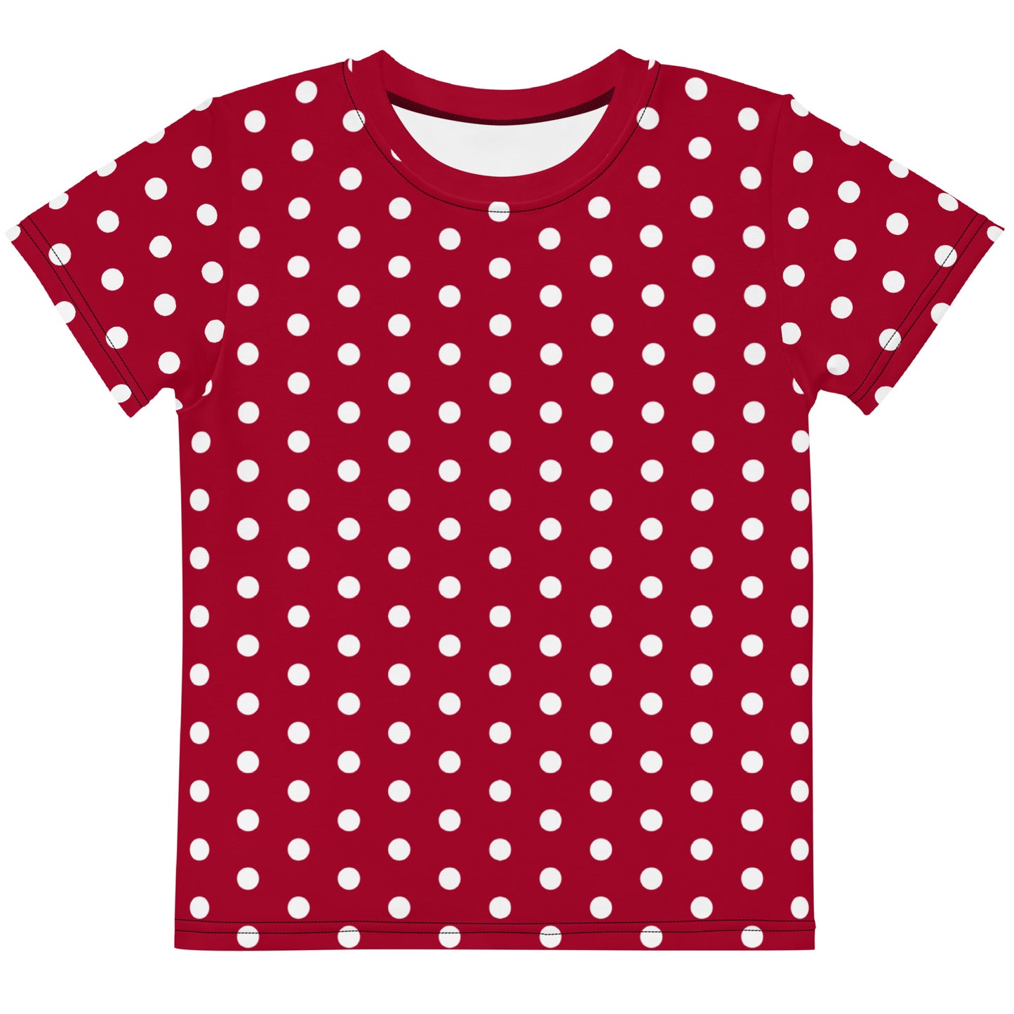Maroon Polka Dot - Inspired By Taylor Swift - Sustainably Made Kids T-shirt