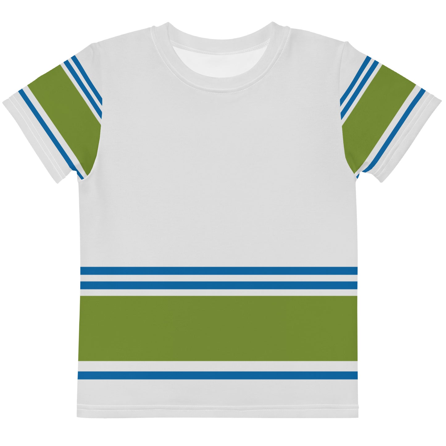 Down stripes - Inspired By Zendaya - Sustainably Made Kids crew neck t-shirt