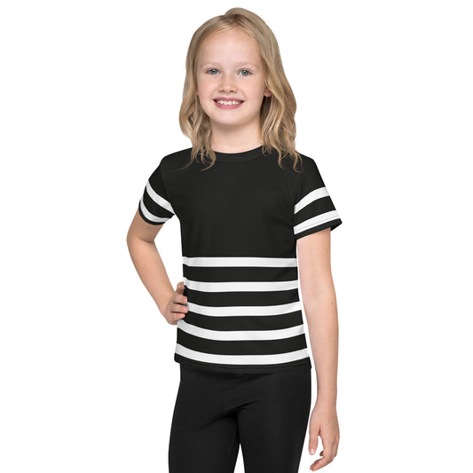 Half Lines - Inspired By Selena Gomez - Sustainably Made Kids crew neck t-shirt