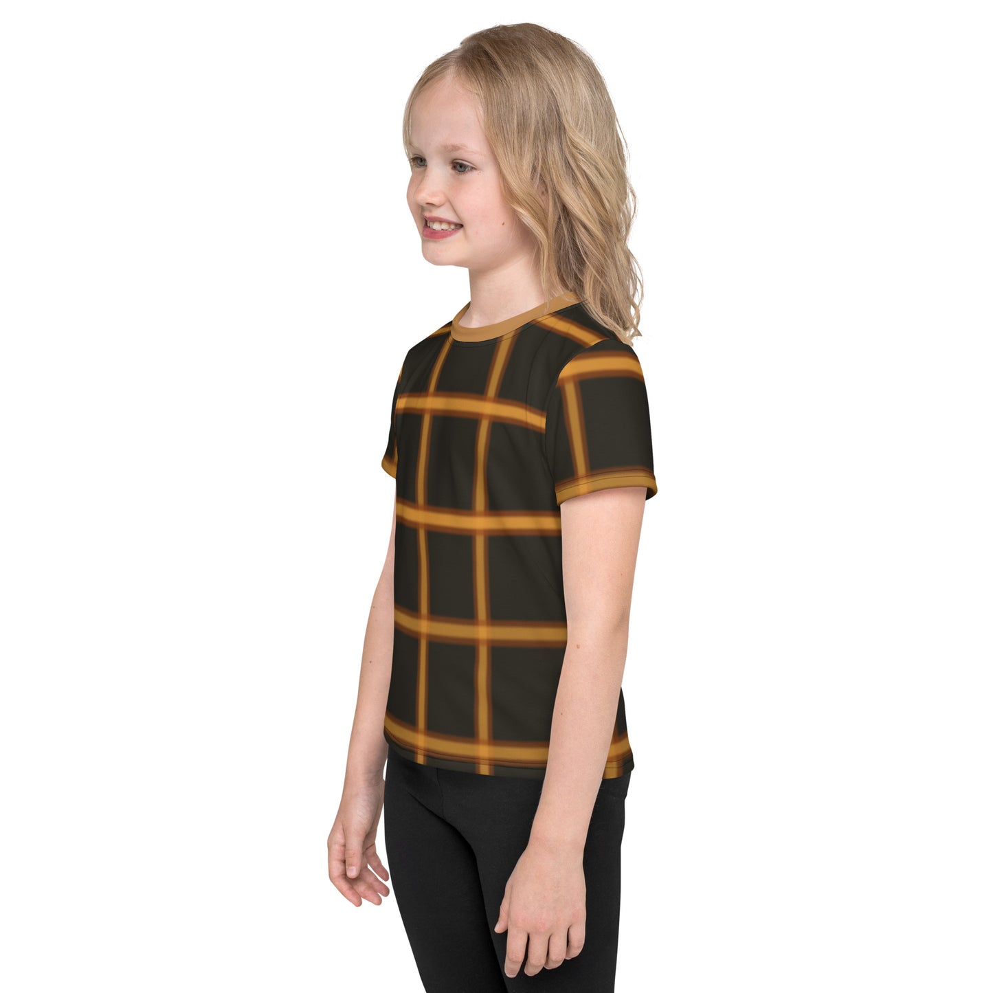 Classic Tartan - Inspired By Taylor Swift - Sustainably Made Kids crew neck t-shirt