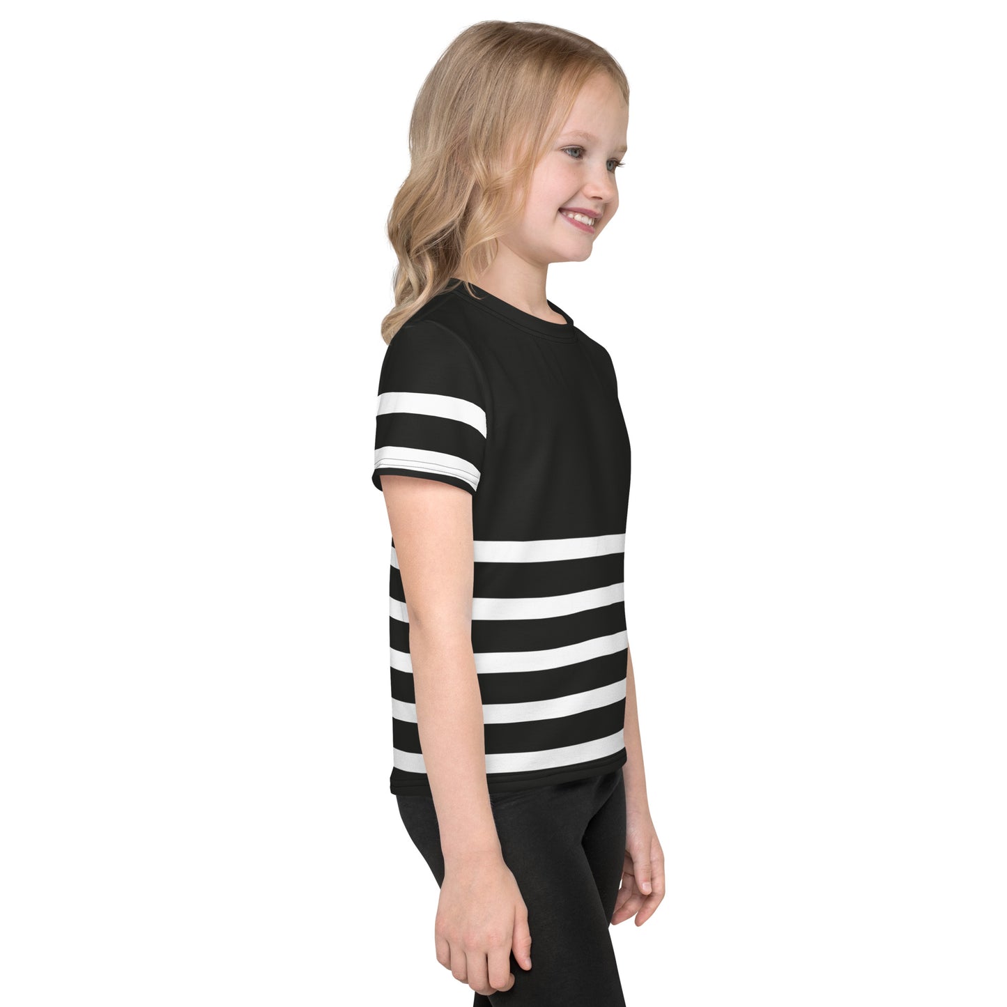 Half Lines - Inspired By Selena Gomez - Sustainably Made Kids crew neck t-shirt