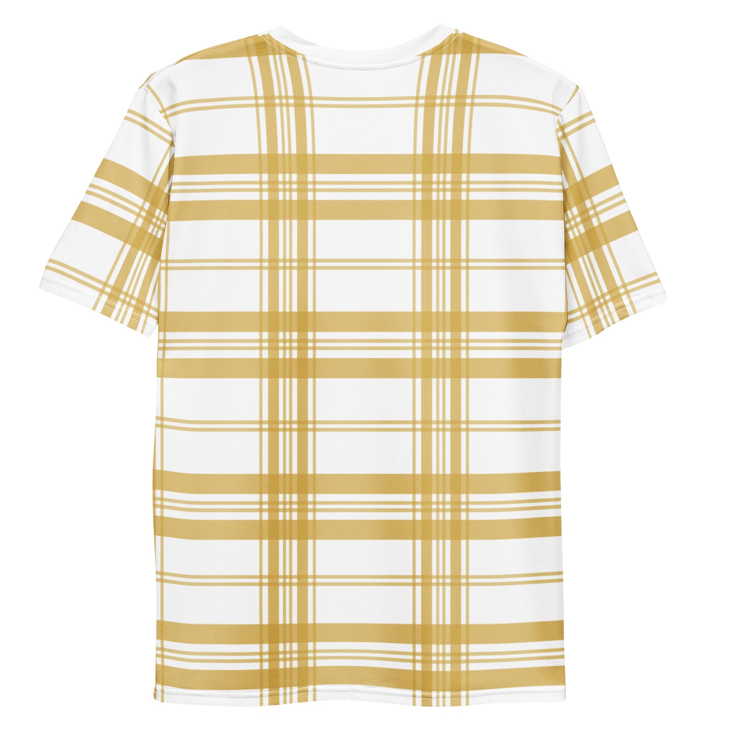 Mustard Tartan - Inspired By Zendaya - Sustainably Made Men’s Short Sleeve Tee