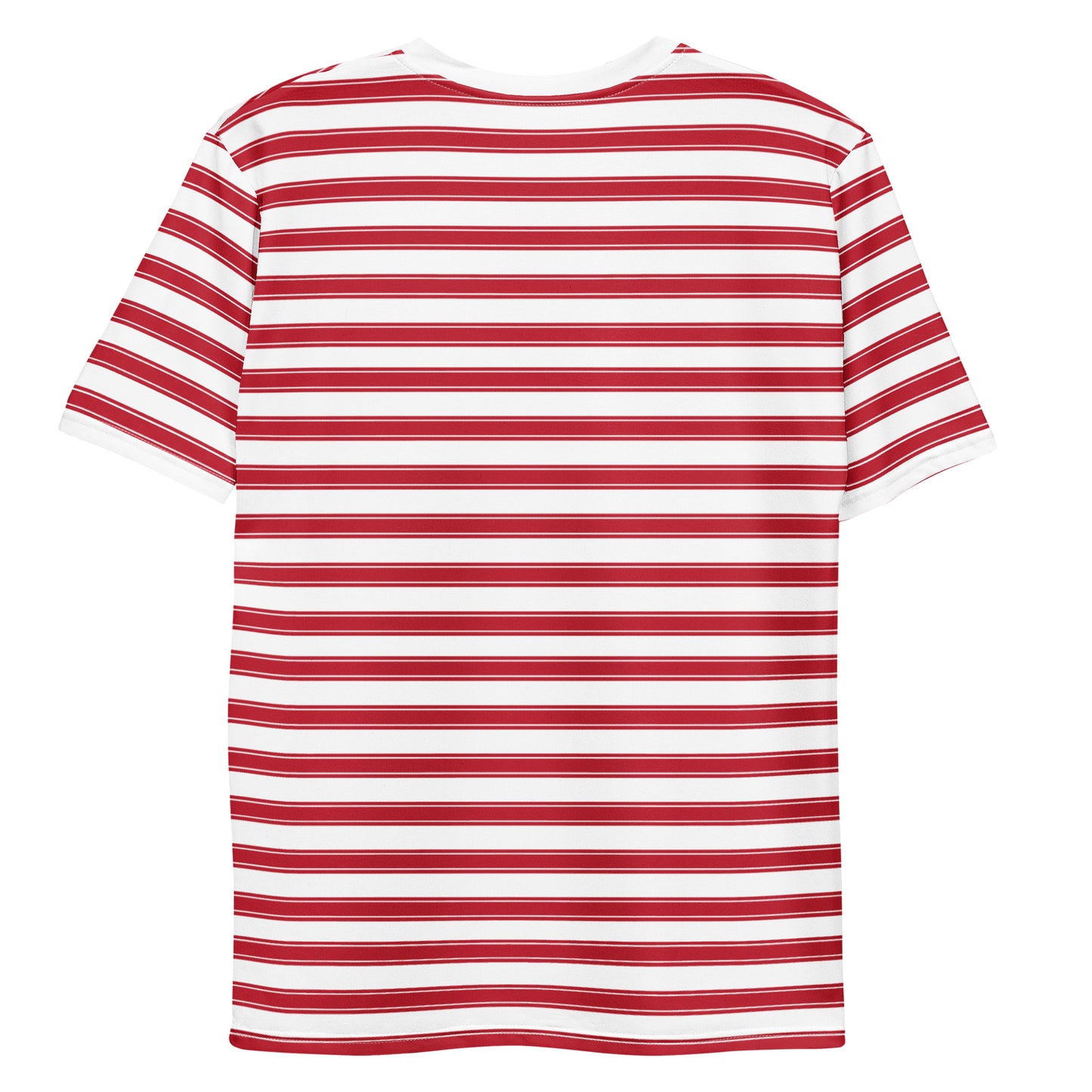 Red Stripes - Inspired By Selena Gomez - Sustainably Made Men's Short Sleeve Tee