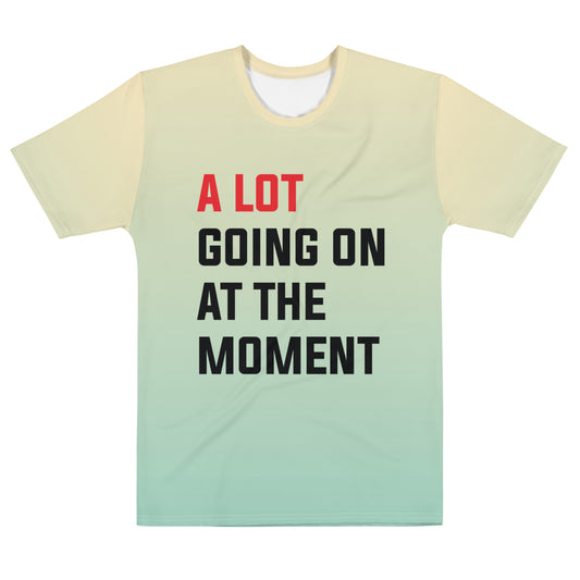 A lot going on at the moment | Gradient Yellow - Inspired By Taylor Swift - Sustainably Made Men’s Short Sleeve Tee