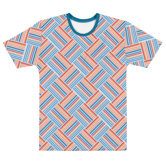 Climate Change Global Warming Stripes | Pattern - Sustainably Made Men's T-shirt