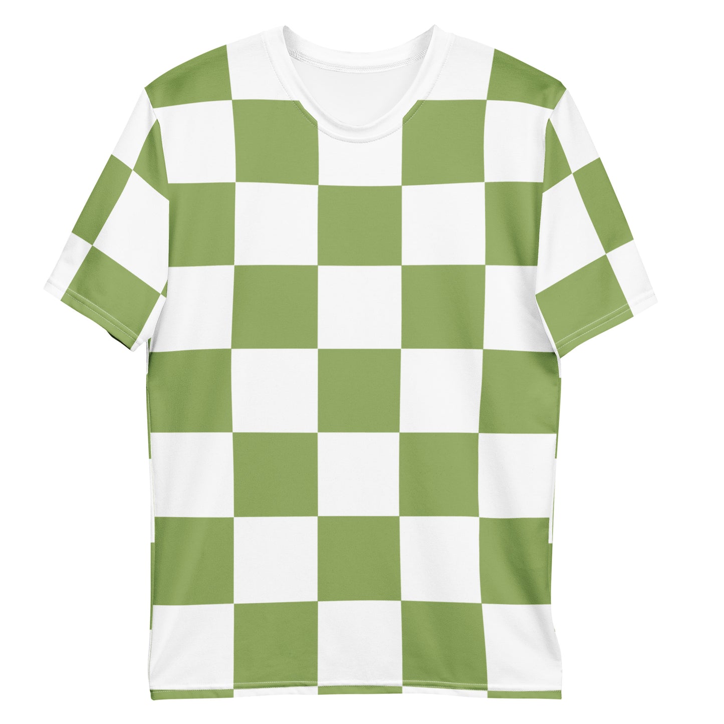 Green Chess Pattern - Inspired By Zendaya - Sustainably Made Men’s Short Sleeve Tee