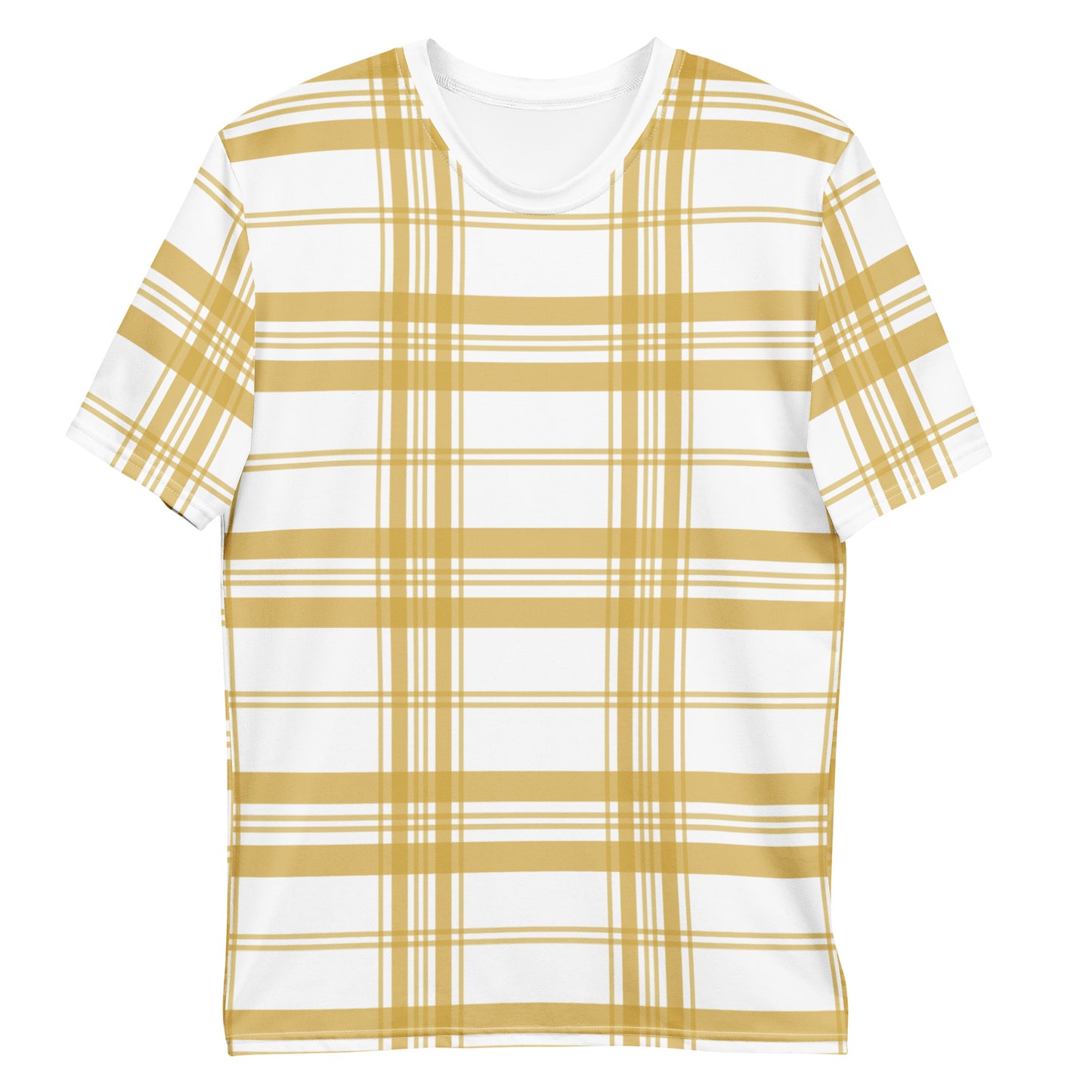 Mustard Tartan - Inspired By Zendaya - Sustainably Made Men’s Short Sleeve Tee