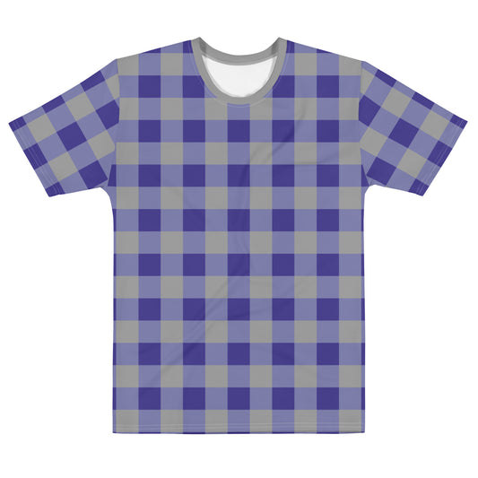 Gingham Blue - Inspired By Harry Styles - Sustainably Made Men's Short Sleeve Tee