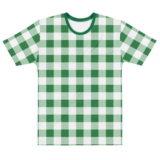 Gingham Green - Inspired By Harry Styles - Sustainably Made Men's Short Sleeve Tee