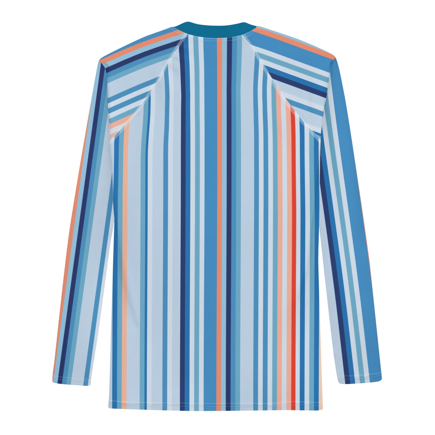 Climate Change Global Warming Stripes - Sustainably Made Men's Rash Guard