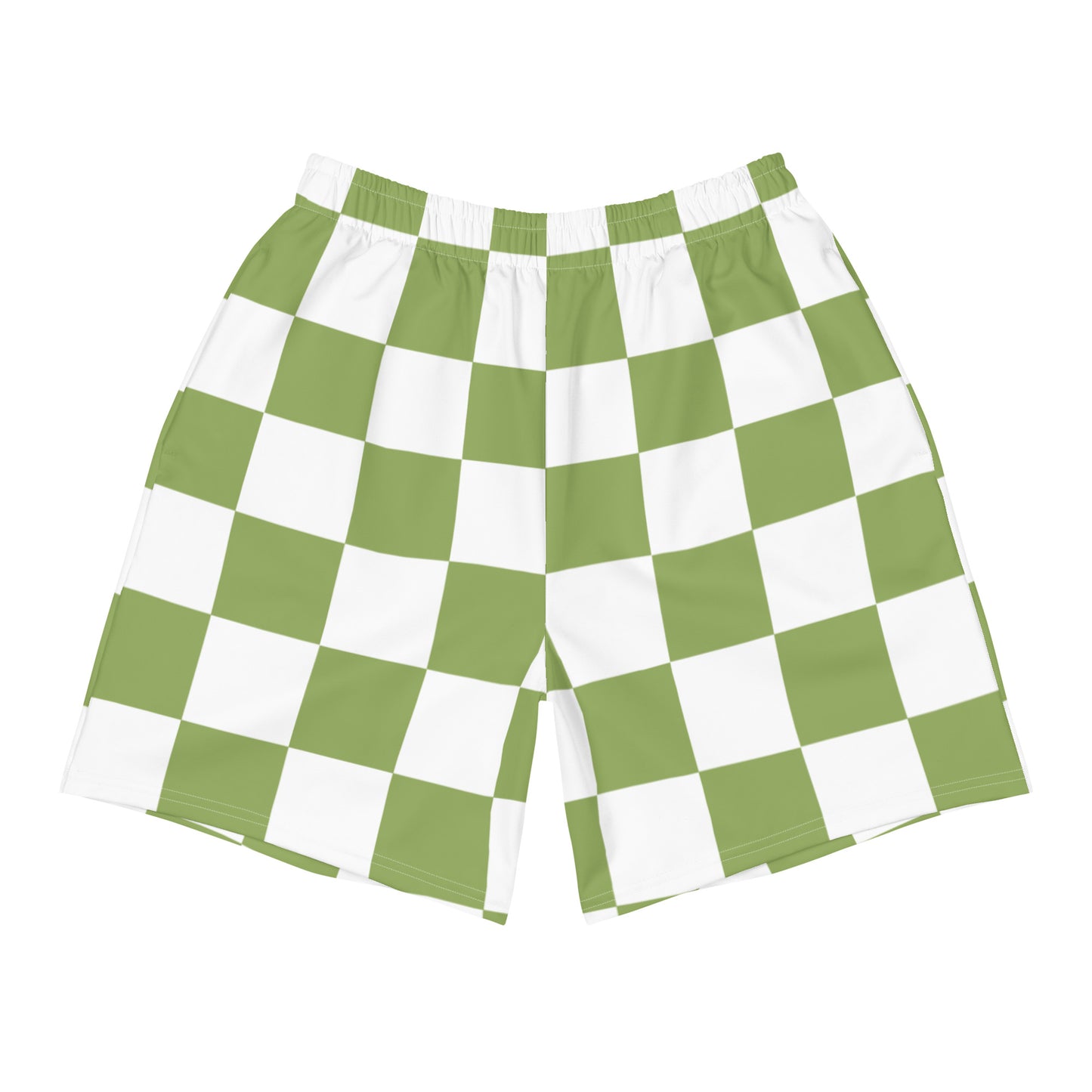 Green Chess Pattern - Inspired By Zendaya - Sustainably Made Men's Shorts