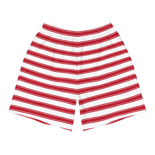 Red Stripes - Inspired By Selena Gomez - Sustainably Made Men's Shorts