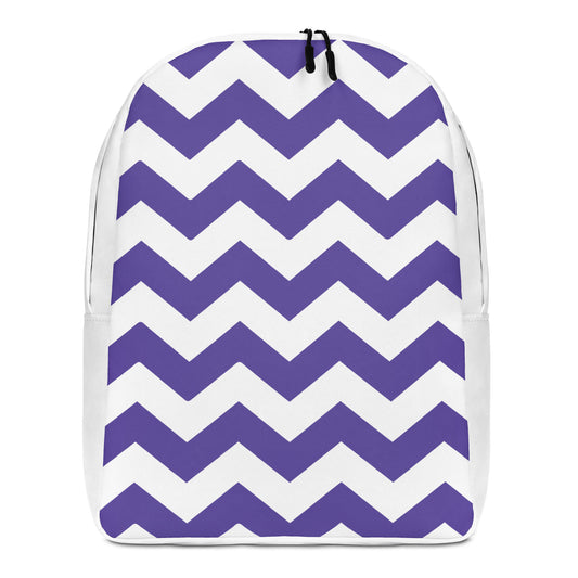 Blue Zigzag - Inspired By Harry Styles - Sustainably Made Backpack