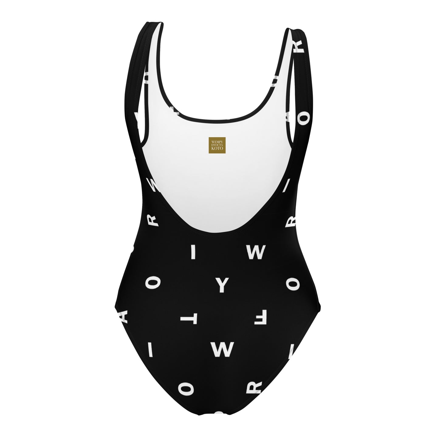 Letter Black - Inspired By Taylor Swift - Sustainably Made One-Piece Swimsuit