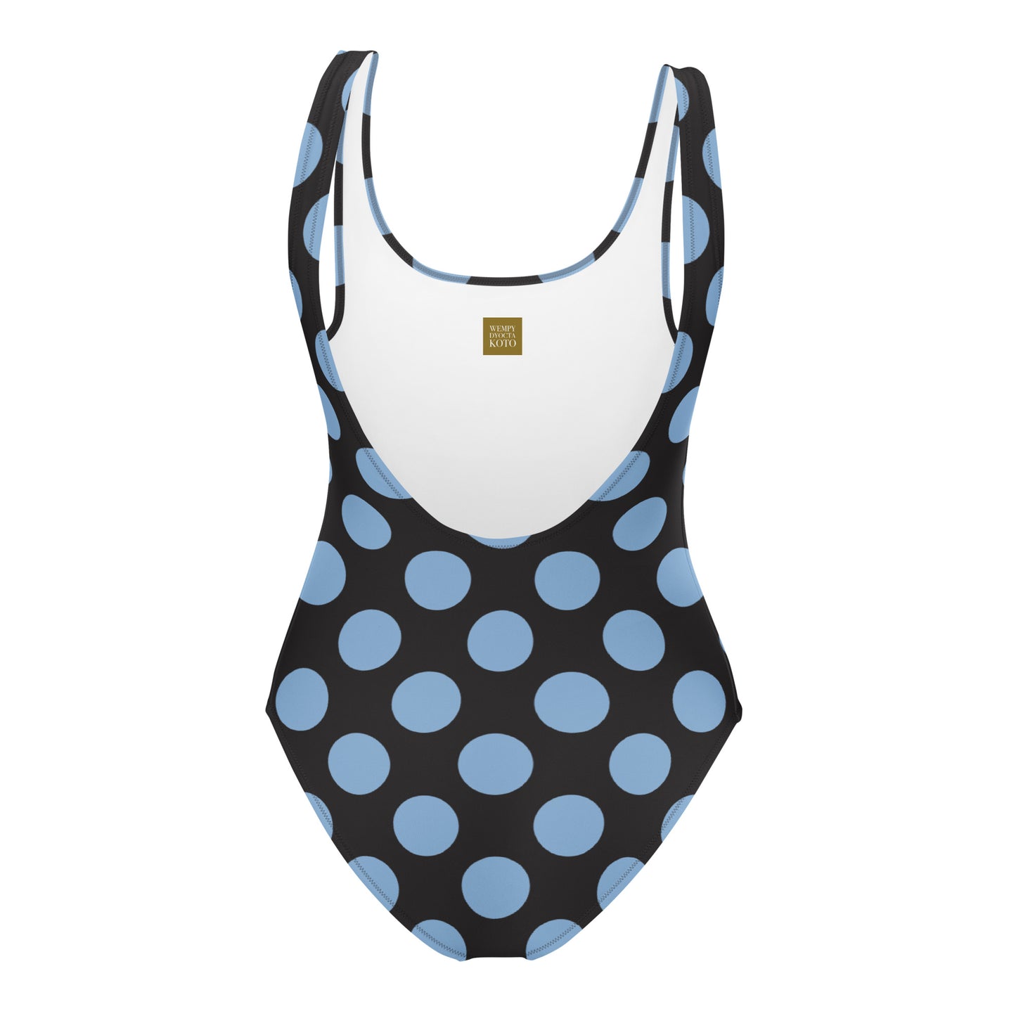 Blue Polkadot - Inspired By Harry Styles - Sustainably Made One-Piece Swimsuit