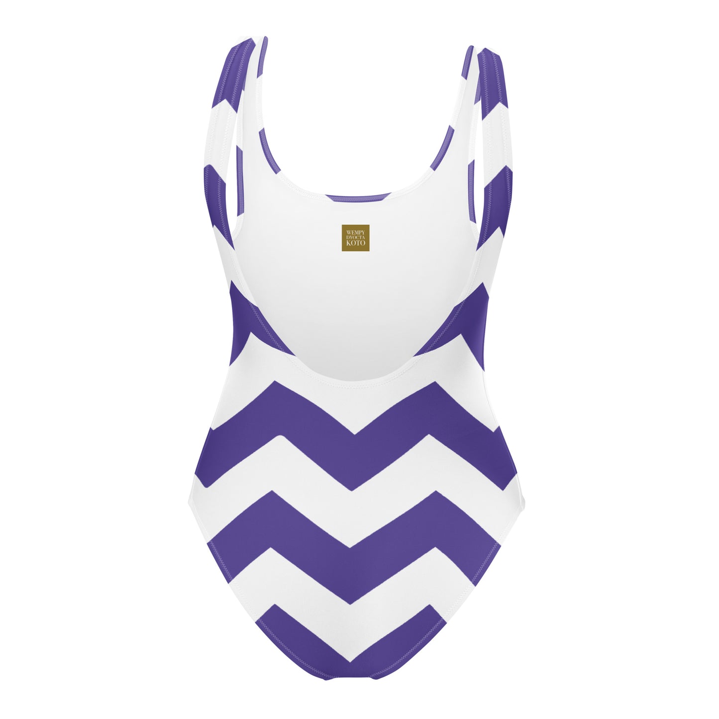Blue Zigzag - Inspired By Harry Styles - Sustainably Made One-Piece Swimsuit