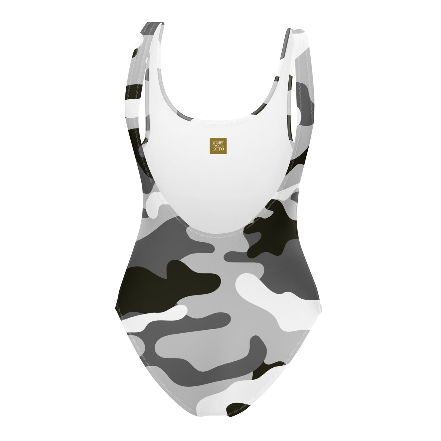 Grey Camo - Inspired By Zendaya - Sustainably Made One-Piece Swimsuit
