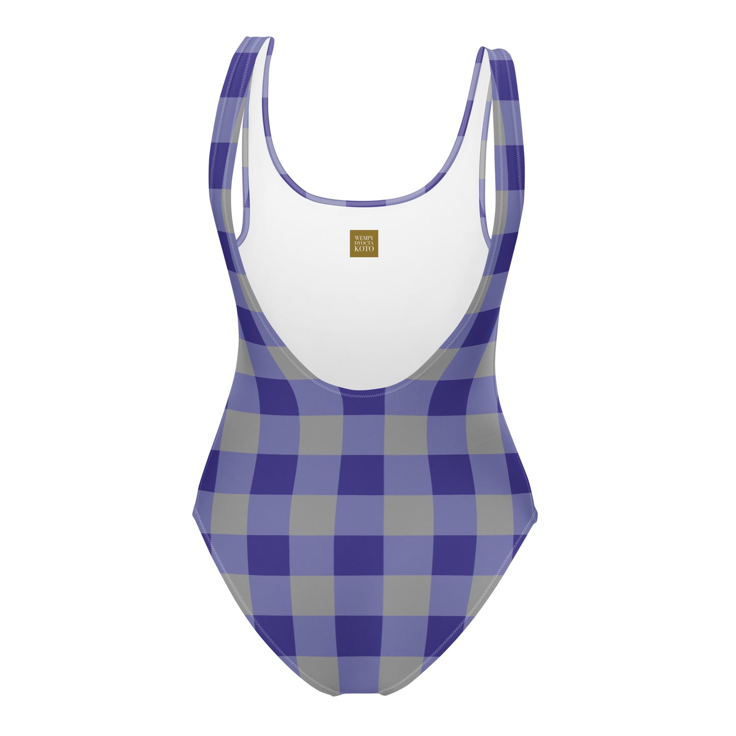 Gingham Blue - Inspired By Harry Styles - Sustainably Made One-Piece Swimsuit