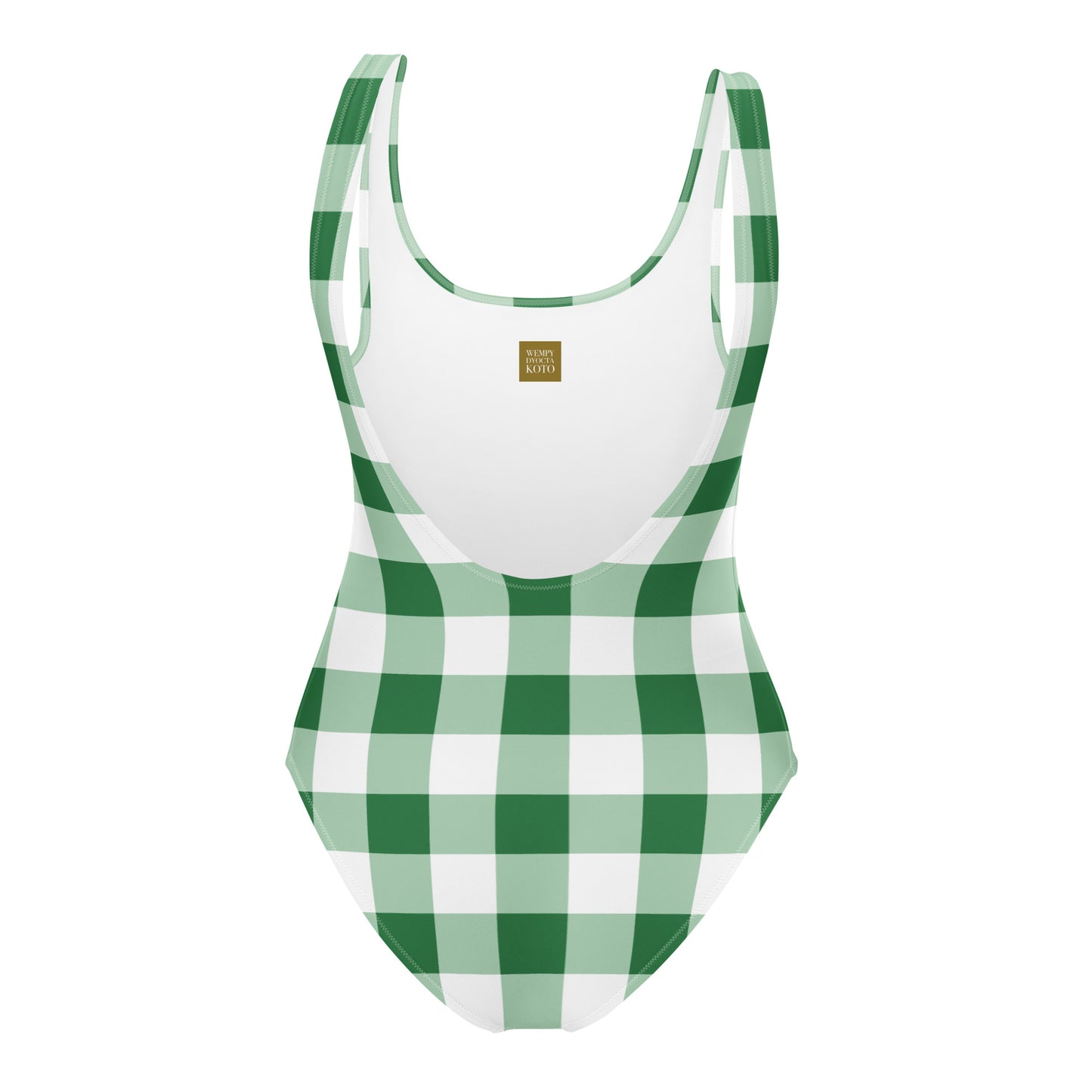 Gingham Green - Inspired By Harry Styles - Sustainably Made One-Piece Swimsuit