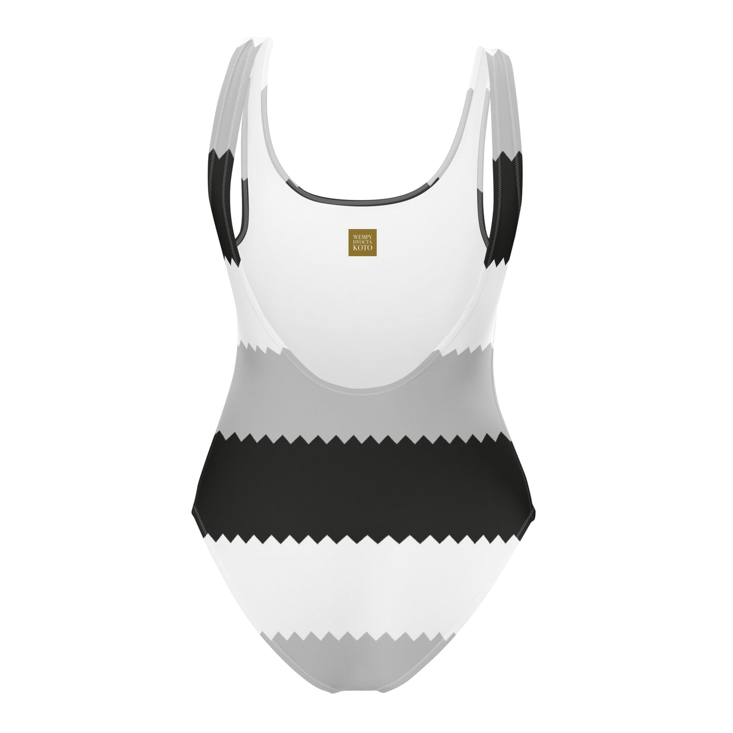 Electric Monochrome - Inspired By Dua Lipa - Sustainably Made One-Piece Swimsuit