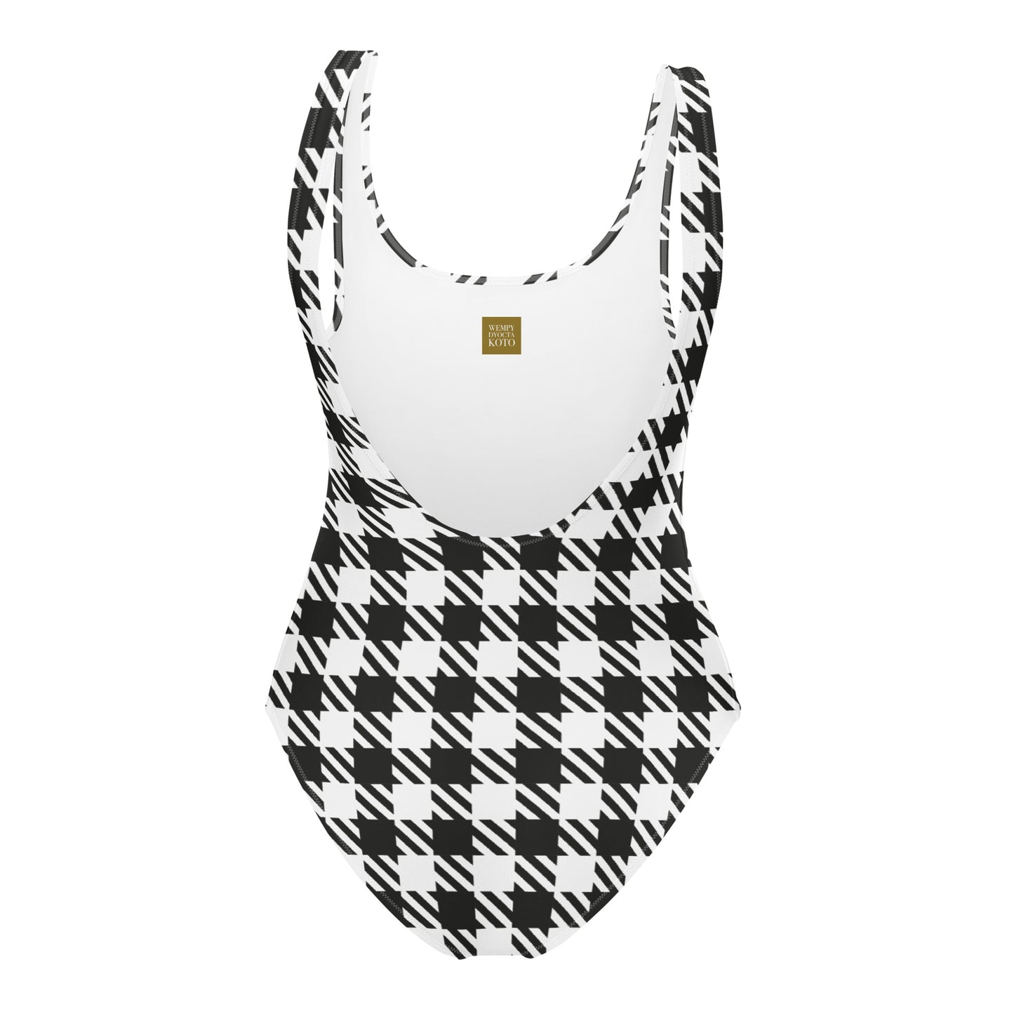 Royal Check - Inspired By Selena Gomez - Sustainably MadeOne-Piece Swimsuit