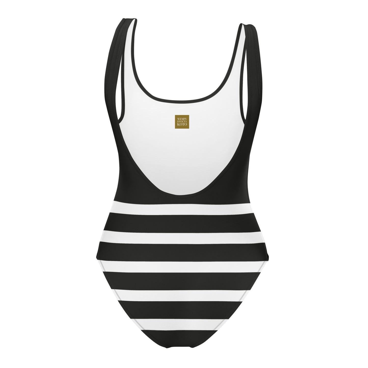 Half Lines - Inspired By Selena Gomez - Sustainably Made One-Piece Swimsuit