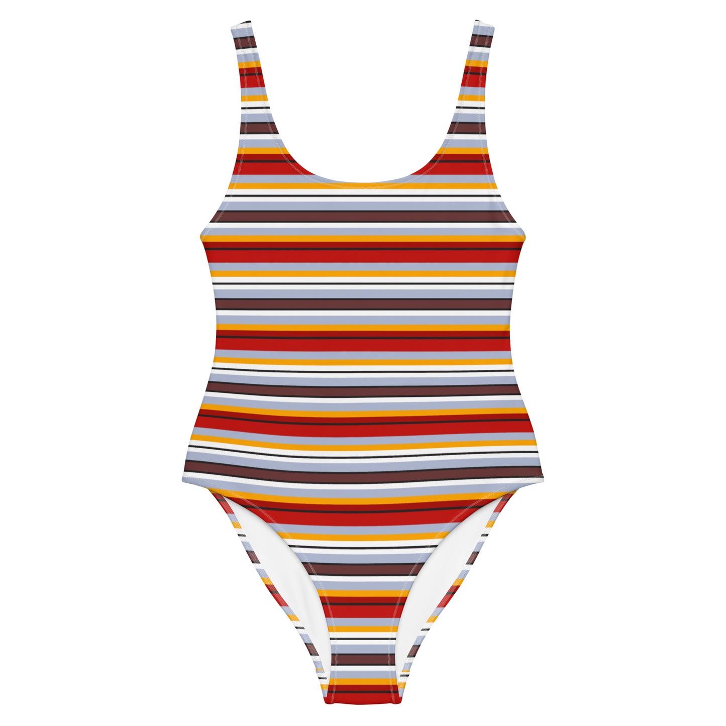 Multi Colored Lines - Inspired By Taylor Swift - Sustainably Made One-Piece Swimsuit